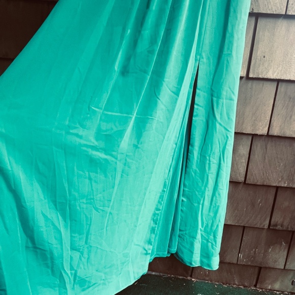 Adrianna Papell Women's One Shoulder Chiffon Gown Special Occasion Dress Size 14 - Picture 8 of 16